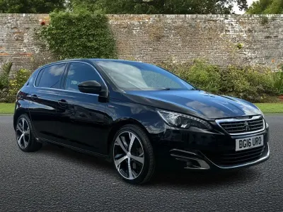 Used Peugeot 308 GT-line 150 HP (110 kW) 2016 Black Hatchback