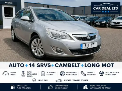 Used Vauxhall Astra 165 HP (121 kW) 2011 Silver Estate