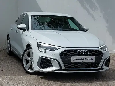 Used Audi A3 S-Line 150 HP (110 kW) 2020 White Sedan