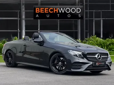 Usado Mercedes E300 AMG line 245 HP (180 kW) 2018 Preto Cabrios