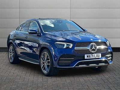 Used Mercedes GLE400 AMG Line Premium Plus 330 HP (242 kW) 2021 Blue Coupe