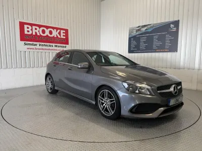 Used Mercedes A200 AMG line 136 HP (100 kW) 2017 Grey Hatchback