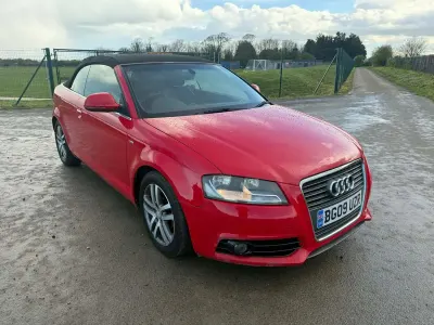 Used Audi A3 Cabriolet S-Line 105 HP (77 kW) 2009 Red Cabriolet