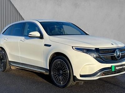 Used Mercedes EQC400 AMG Line Premium 300 kW (408 HP) 2023 Manufaktur opalite white bright SUV