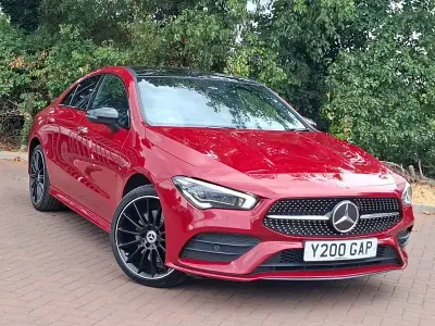 Used Mercedes CLA250e AMG Line Premium Plus 218 HP (160 kW) 2023 Red Coupe