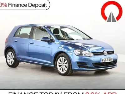 Used VW Golf VII SE 105 HP (77 kW) 2013 Blue Hatchback