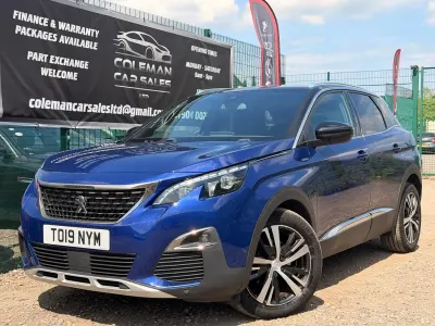Used Peugeot 3008 GT-line 130 HP (95 kW) 2019 Blue SUV