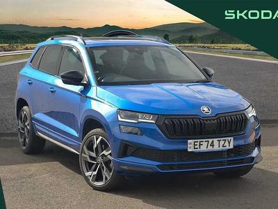 Used Skoda Karoq SportLine 148 HP (108 kW) 2024 Race blue metallic SUV