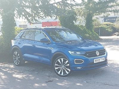 Usado VW T-Roc R-line 150 HP (110 kW) 2019 Azul SUV