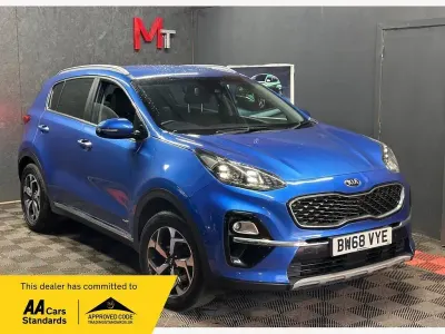 Usado Kia Sportage 130 HP (95 kW) 2018 Azul SUV