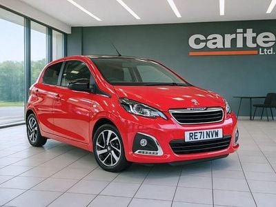 Used Peugeot 108 Allure 72 HP (52 kW) 2021 Red Hatchback