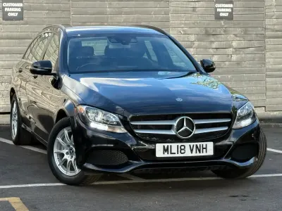 Used Mercedes C200 SE 2018 Black Estate