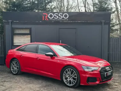 Begagnad Audi A6 Black Edition 299 HK (219 kW) 2023 Röd Sedan