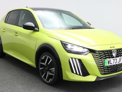 Yellow Used 2024 Peugeot e-208 GT Hatchback | £17,699 (Fair price)