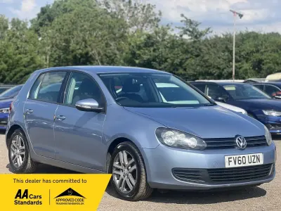 Used VW Golf VI SE 105 HP (77 kW) 2010 Blue Hatchback