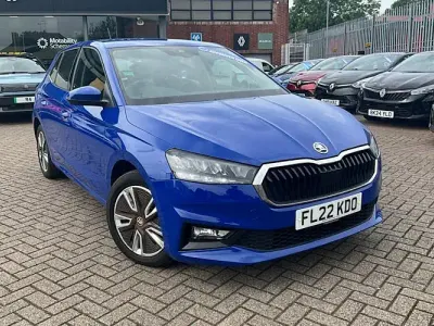 Used Skoda Fabia SE L 110 HP (80 kW) 2022 Blue Hatchback