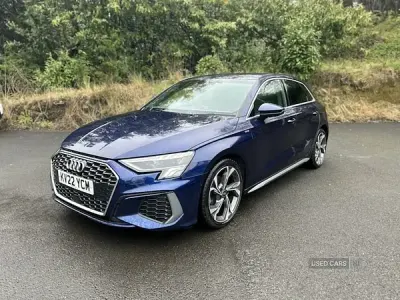 Used Audi A3 S-Line 150 HP (110 kW) 2022 Blue Sedan