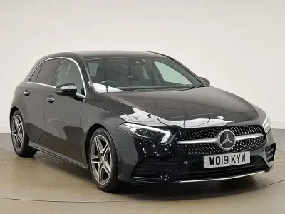 Used Mercedes A180 AMG Line Premium Plus 136 HP (100 kW) 2019 Black Hatchback