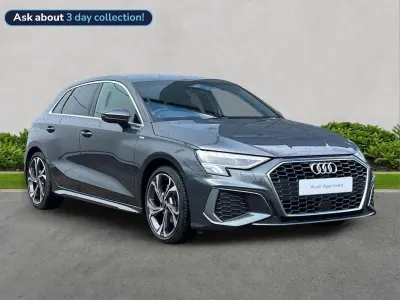 Używany Audi A3 S-Line 150 KM (110 kW) 2023 Szary Sedan/Limuzyna