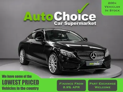 Used Mercedes C250 AMG Line Premium 204 HP (150 kW) 2017 Black Coupe