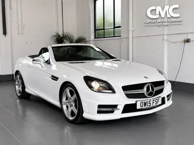Used Mercedes SLK200 AMG 184 HP (135 kW) 2015 White Cabriolet