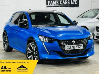 Used Peugeot 208 GT-line 100 HP (73 kW) 2020 Blue Hatchback