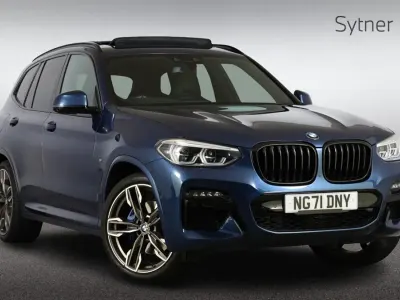 Begagnad BMW X3 Comfort Edition 355 HK (261 kW) 2021 Blå SUV