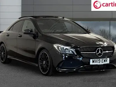 Used Mercedes CLA200 AMG line 156 HP (114 kW) 2019 Black Sedan