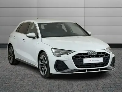 Used Audi A3 S-Line 150 HP (110 kW) 2025 White Hatchback