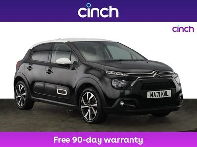 Black Used 2021 Citroën C3 PureTech Hatchback | £9,749 (A bit pricey)