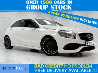 Used Mercedes A200 AMG line 156 HP (114 kW) 2018 White Hatchback