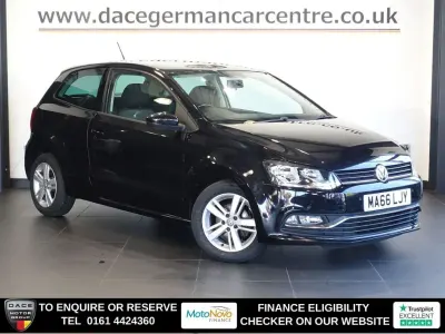 Used VW Polo Match 90 HP (66 kW) 2016 Black Hatchback