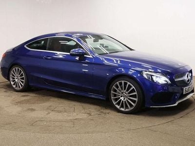 Blue Used 2017 Mercedes C300 AMG line Coupe | £13,000 (Expensive)