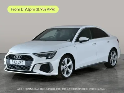 Używany Audi A3 S-Line 110 KM (80 kW) 2021 Biały Sedan/Limuzyna