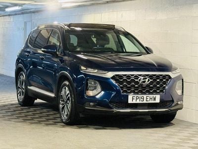 Blue Used 2019 Hyundai Santa Fe Premium SE SUV | £12,989