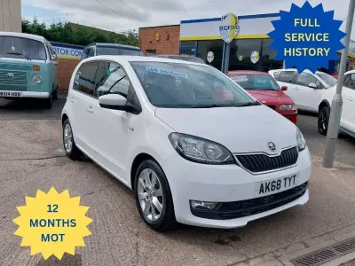 Used Skoda Citigo SE L 75 HP (55 kW) 2018 White Hatchback