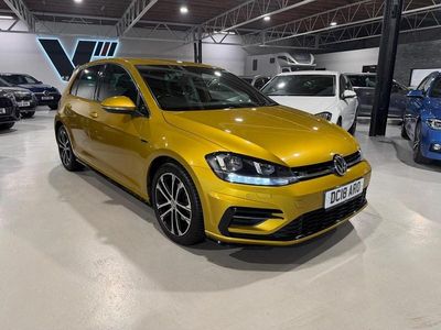 Used VW Golf VII R-line 2018 Yellow Hatchback