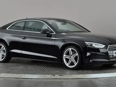 Used Audi A5 S-Line 150 HP (110 kW) 2018 Black Coupe
