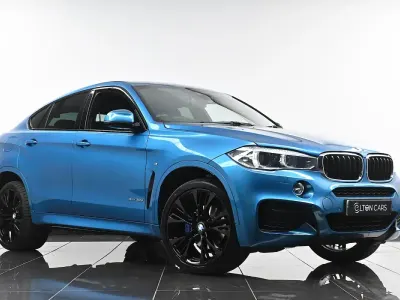Used BMW X6 M Sport 254 HP (186 kW) 2018 Blue SUV