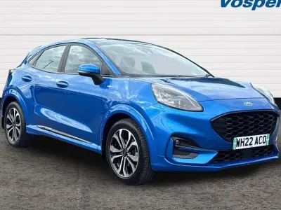 Begagnad Ford Puma ST-Line 123 HK (90 kW) 2022 Blå SUV