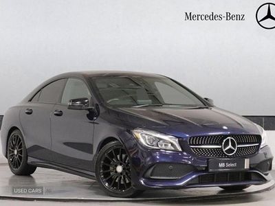Used Mercedes CLA220 AMG line 177 HP (130 kW) 2017 Blue Sedan