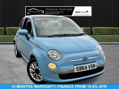 Used Fiat 500 Lounge 69 HP (50 kW) 2014 Blue Hatchback