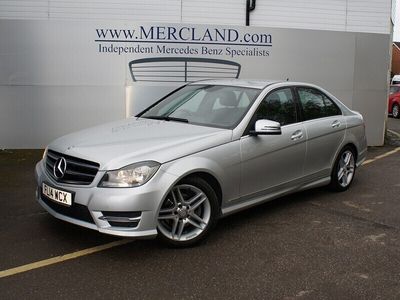 used Mercedes C220 C-Class 2014 (14) MERCEDES BENZCDI AMG SPORT SALOON DIESEL AUTO SILVER