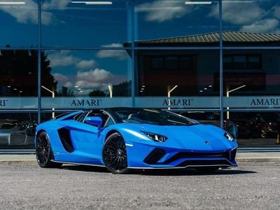 Blue Used 2018 Lamborghini Aventador Cabriolet | £292,995 (A bit pricey)