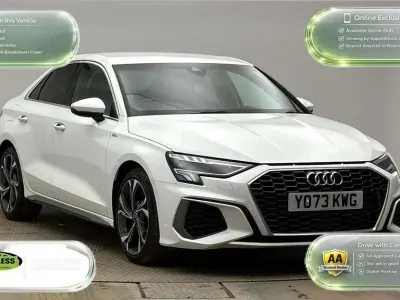 Used Audi A3 S-Line 150 HP (110 kW) 2024 White Sedan