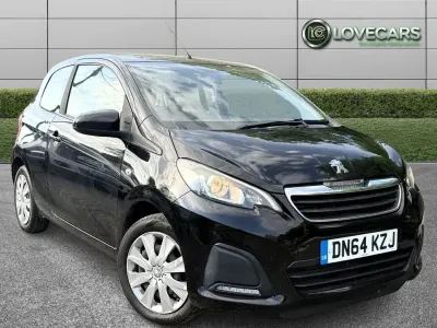 Used Peugeot 108 Active 68 HP (50 kW) 2015 Black Hatchback