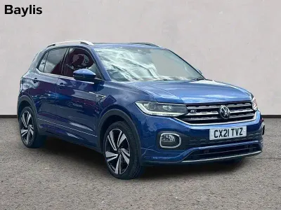 Used VW T-Cross R-line 150 HP (110 kW) 2021 Blue SUV