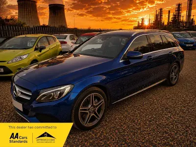 Used Mercedes C220 170 HP (125 kW) 2017 Blue