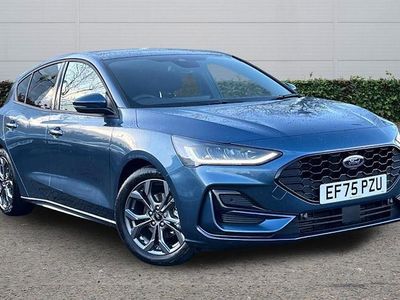 Blue New 2025 Ford Focus ST-Line Hatchback | £21,448 (A bit pricey)
