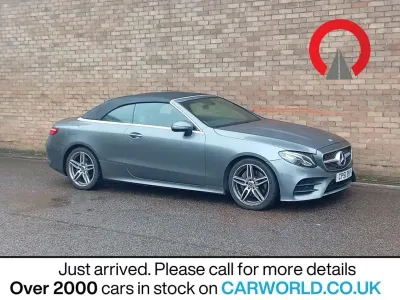 Usado Mercedes E220 AMG line 194 CV (142 kW) 2019 Gris Descapotable